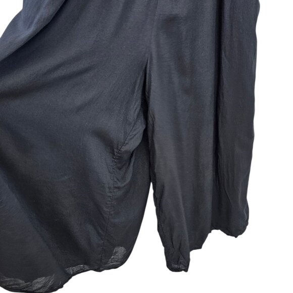 Aritzia Wilfred La Boheme Sleeveless Jumpsuit, Boho, Black, Wide Leg, Size L - Picture 3 of 9